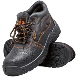 Ogrifox OX-OIX-T-OB Werkschoenen voor dames en heren, veiligheidsschoenen, ISO EN20347, zwart/oranje, maat 43