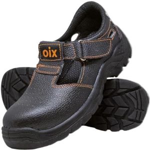 Ogrifox OX-OIX-S-SB werkschoenen voor heren en dames, veiligheidsschoenen, ISO EN20345, zwart/oranje, maat 47