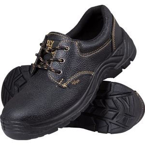 Ogrifox OX-SLX-P-SB Werkschoenen Voor Heren en Dames | Basisschoenen | Veiligheidsschoenen | ISO EN20345 | Zwart-Goud | Maat 36