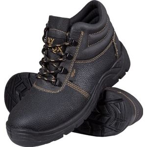 Ogrifox OX-SLX-T-SB werkschoenen voor heren en dames, veiligheidsschoenen, ISO EN20345, zwart/goud, maat 49