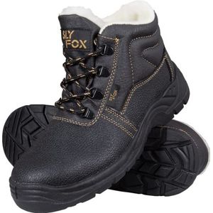 Ogrifox OX-SLX-TO-SB Werkschoenen Voor Heren en Dames | Veiligheidsschoenen met schapenvacht geïsoleerd | Veiligheidsschoenen | ISO EN20345 | Zwart-Goud | Maat 37