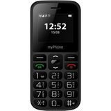 myPhone Halo A, telefoontelefoon voor senioren de telefoon voor Oma en Opa, mobiele telefoon zonder verloop, camera, kleurendisplay 1,77 inch, accu 800 mAh, grote toetsen, SOS-kop, fackel, radio,