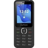 Myphone 6320 Telefoon met grote toetsen, batterij 1000 mAh, Bluetooth, camera, MP3, zaklamp, zwart