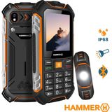 Hammer - H Boost LTE - Mobiele Telefoon - Zwart - 3500 mAh Mega Accu - Waterdicht IP68 - Schokbestendig