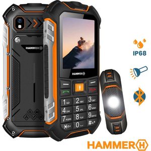 Hammer - H Boost LTE - Mobiele Telefoon - Zwart - 3500 mAh Mega Accu - Waterdicht IP68 - Schokbestendig