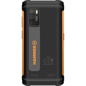 Hammer Iron 4 5,5 inch IPS outdoor mobiele telefoon, IP68, robuuste militaire smartphone, waterdicht, schokbestendig, stofdicht, mega-accu 5180 mAh, Quadcore, Android 12, Dual SIM, 32 GB geheugen,