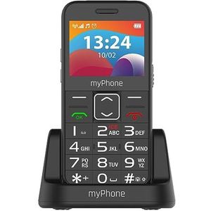 myPhone Halo 3 LTE robuuste mobiele telefoon voor senioren met laadstation grote 1400 mAh batterij SOS-knop en zaklamp