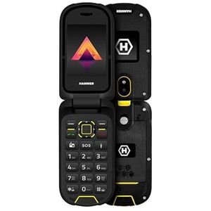 Hammer Bow LTE 4G robuuste klaptelefoon zonder abonnement, waterdicht, stofdicht, IP68, robuust, met grote 1200 mAh accu