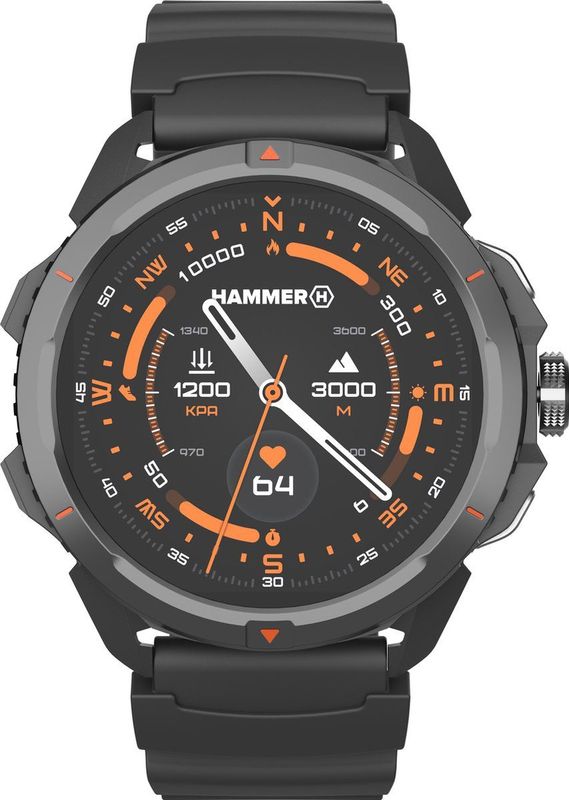 Hammer Watch 2 Bluetooth Robuuste Smartwatch 1.5"" AMOLED