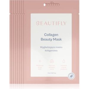 Beautifly - Collagen Beauty Mask - Gezichtsmasker - 8 st - Collageen
