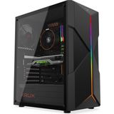 Krux - Astral - PC-behuizing - Zwart - Stijlvol Ontwerp - Flexibel voor Moederbordformaten