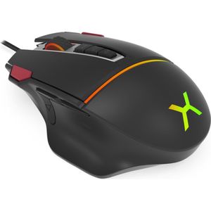 Krux - Fuze Pro - Gamingmuis - Zwart - Ergonomisch Ontwerp - RGB Verlichting