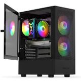 Krux - Vako - PC-behuizing - Zwart - Midi-Toren - Ruimte voor Componenten