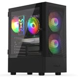 Krux - Vako - PC-behuizing - Zwart - Midi-Toren - Ruimte voor Componenten