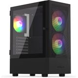 Krux - Vako - PC-behuizing - Zwart - Midi-Toren - Ruimte voor Componenten