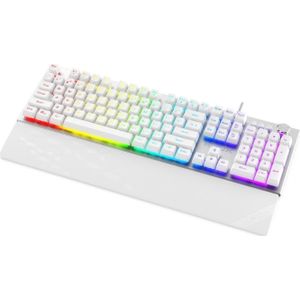 Frost - Silver White RGB Toetsenbord - Metalen Behuizing - 104 Toetsen