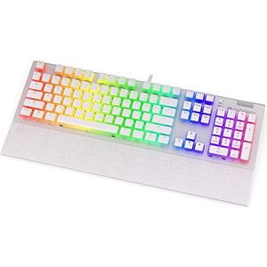 ENDORFY Omnis Pudding Onyx Wit Blauw Mechanisch Gaming Toetsenbord, Kailh Blue RGB, Pudding Onyx White Double Shot PBT | EY5A034
