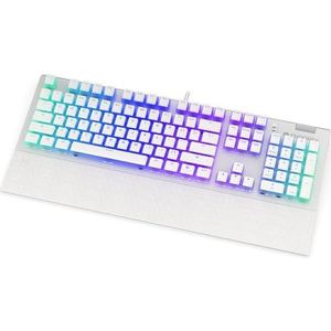 ENDORFY Omnis Pudding Onyx White Brown, mechanisch gamingtoetsenbord, Kailh Brown RGB, Pudding Onyx White Double Shot PBT | EY5A035