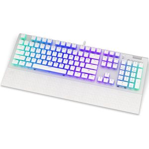 Endorfy Omnis Kailh RGB Red Switch Puddle Gaming Keyboard (Onyx White)