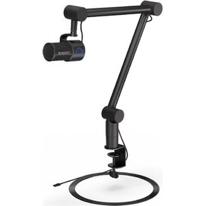ENDORFY Solum Studio, studio quality high-resolution recording, tap-to-mute with ring LED indicator, 20 mm gold-plated membrane, adjustable studio boom arm | EY1B009