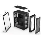 Endorfy - Regnum 400 ARGB - PC-behuizing - Zwart - Gehard Glas