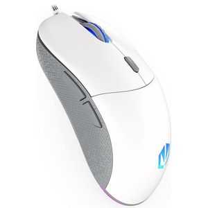 ENDORFY GEM Plus Onyx White muis Rechtshandig USB Type-C Optisch 19000 DPI