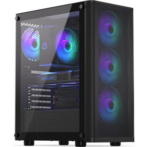 Endorfy - Ventum 200 ARGB - PC-behuizing - Zwart - Gehard Glas - Ruimte voor 7 Ventilatoren