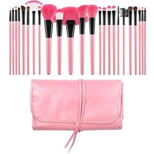 MIMO - Pink Penselenset - 24-delig - Make-up Kwasten