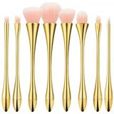 Gouden Makeup Brush Set - 8pcs