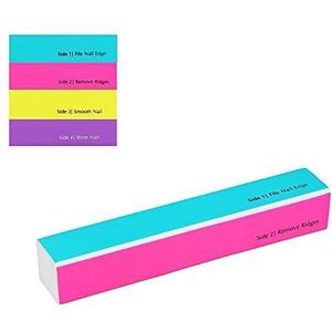 T4B MIMO 4-zijdige cosmetische tool lang meerkleurig nagelbufferblok voor manicure |4 manieren in één blok