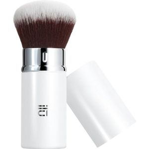 ILŪ - Retractable Kabuki Brush - Make-up Accessoire - Zwart - Aluminium