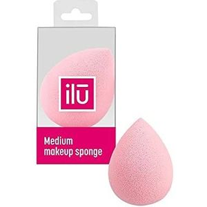 ilū Raindrop Medium Makeup Sponge Pink 1 st