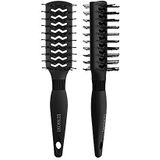 TB TOOLS FOR BEAUTY - T4B LUSSONI - Dubbelzijdige Styling Haarborstel - Antistatisch - Zwart - 1 stuk