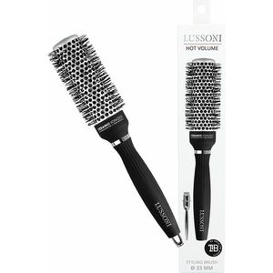 T4B - LUSSONI Haarborstel - Zwart - Antistatisch - Hittebestendig