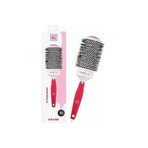 TB TOOLS FOR BEAUTY ILU I'll be Hair For You Styling Haarborstel, rond, voor het stylen en drogen van lang haar, met kant en keramische coating, cadeau-idee, rood, 53 mm