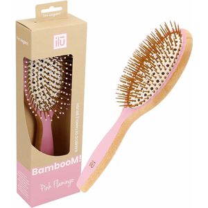 ilū - BambooM! Borstel - Roze - Bamboe - Ovaal - Groot