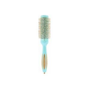 TB TOOLS FOR BEAUTY T4B ILU Bamboe ronde haarborstel voor middellange haren met afneembare punten, keramische coating en nylon borstelharen, pastelkleur 35 mm, 1 stuk