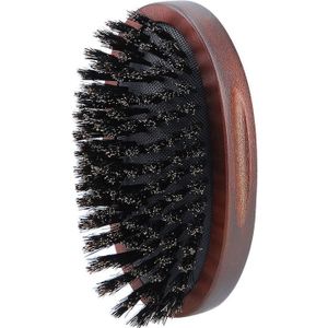 Wooden Oval Beard Brush Natural Bristles