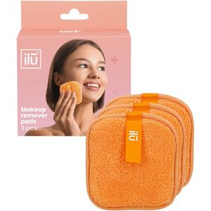 Reusable Makeup Remover Pads Orange - 3pcs