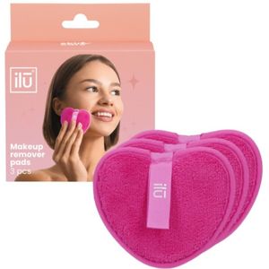 Reusable Makeup Remover Pads Pink - 3pcs