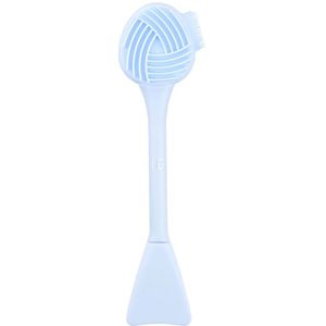 Silicone Face Cleansing Brush Multi-Textured - Blue