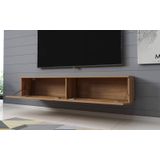 Selsey Kane – tv-lowboard televisiekast hangend 140 cm (Wotan eiken, zonder LED)