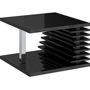 Selsey DIANELLA - salontafel/woonkamertafel, 70 x 70 cm (zwart hoogglans)