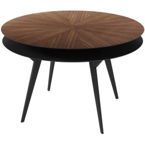 Selsey - Luzenco - Ronde tafel met een diameter van 120 cm - in de kleur notenhout