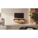 Selsey REDNAW - TV-meubel met lade/voor de woonkamer - 100 cm - wotan eiken - met led