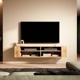Selsey Weri - TV meubel - hangend - 140 cm - wotan eiken - voor de woonkamer – modern