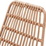 Selsey Alviano Tuinstoel, faux rotan, beige, 83 cm hoog