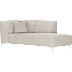 Chaise longue Stradella rechts linnen | Cozyhouse