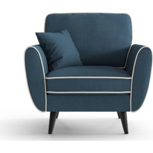 Fauteuil Zara linnen met contrast piping | NADUVI Collection