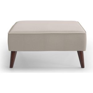 Hocker Zara linnen met contrast piping | NADUVI Collection